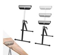 LZQ Lot de 2 tréteaux à roulettes réglables en hauteur de 68 à 108 cm - Pliable - Avec pieds antidérapants - Charge maximale : 60 kg