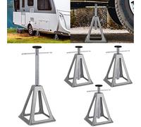 LZQ Lot de 4 supports de fixation réglables en hauteur pour caravane, support de support en aluminium pour stabilisation, accessoires de voiture, caravane, charge maximale de 1000 kg