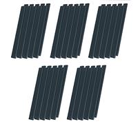 LZQ Lot de 50 clips de fixation universels en PVC - Brise-vue - Pour panneaux double fil - Anthracite