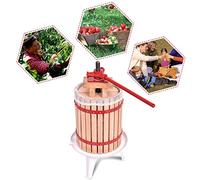 LZQ - Presse à fruits - 18 l - Presse-agrumes et presse-baies - Pressoir mécanique à vin - Avec chiffon de presse