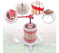 LZQ - Presse à fruits - 6 l - Presse-agrumes et presse-baies - Pressoir mécanique à vin - avec chiffon de presse
