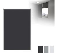 LZQ Protection solaire store extérieur Store vertical pour balcon - Protection solaire et visuelle, résistant aux UV, 110×160 cm, noir