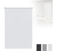 LZQ Protection solaire store extérieur Store vertical pour balcon - Protection solaire et visuelle, résistant aux UV, 80×210 cm, blanc