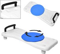 LZQ Siège de baignoire avec plateau tournant pour personnes âgées (75,5 cm) , planche de baignoire pour s'asseoir, planche de siège pour baignoire, planche pour baignoire en plastique, chaise pour sal