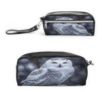 LZQPOEAS Arctic Owl Trousse de maquillage en cuir synthétique avec fermeture éclair étanche pour homme et femme