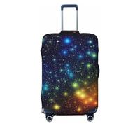 LZQPOEAS Housse de bagage anti-poussière et anti-rayures - Housse de protection élastique lavable - Housse de protection pour bagages à motif étoiles - Pour bagages de 45,7 à 81,3 cm, Noir , XL