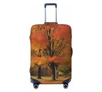 LZQPOEAS Housse de bagage anti-poussière et anti-rayures - Housse de protection élastique lavable pour valises - Motif arbres d'automne - Housse de bagage tendance - Convient aux accessoires de