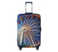 LZQPOEAS Housse de bagage anti-poussière et anti-rayures - Housse de protection élastique lavable pour valises de 45,7 à 81,3 cm, Noir , S