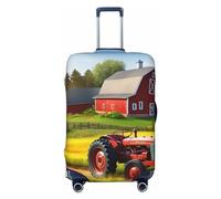 LZQPOEAS Housse de bagage anti-poussière et anti-rayures - Housse de protection élastique lavable pour valise de ferme - Housse de protection tendance pour bagages de 45,7 à 81,3 cm, Noir , M