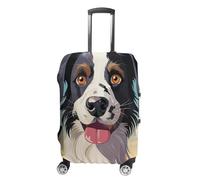 LZQPOEAS Housse de bagage de voyage - Housse de protection pour valise de race de chien - Housse de bagage lavable - Élastique anti-rayures - Housse de protection pour valise personnalisée pour