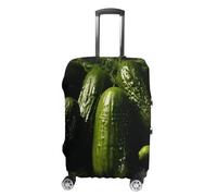 LZQPOEAS Housse de protection pour bagages de voyage, housse de protection lavable, élastique, anti-rayures, housse de protection pour valise personnalisée pour adulte, Cornichon, L