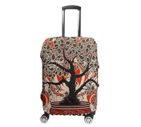LZQPOEAS Housse de protection pour bagages de voyage, housse de protection pour valise, motif arbre en pot, housse de bagage lavable, élastique, anti-rayures, housse de protection pour valise