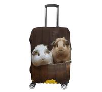 LZQPOEAS Housse de protection pour valise, cochon d'Inde, lavable, élastique, anti-rayures, pour adultes, Cochons d'Inde., L