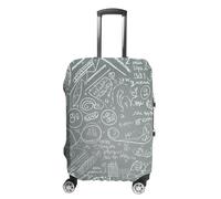 LZQPOEAS Housse de protection pour valise, housse de protection pour valise, questions mathématiques, housse de bagage lavable, élastique, anti-rayures, housse de protection pour valise personnalisée