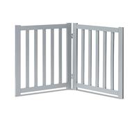 LZRS Barrière Pliable en Bois de chêne pour Animal Domestique, pour Chien et Chat, barrière de sécurité pour Animal Domestique avec Collier pour Maison, Porte, escaliers, barrière de sécurité
