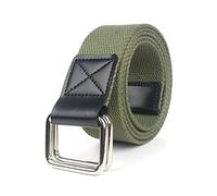 LZTDSBX Ceintures, Ceinture en Toile décontractée for Hommes avec Boucle à Double Anneau, Ceinture en Toile, Ceinture en Jean, Largeur 3.8 cm, Ceinture en Nylon tressé