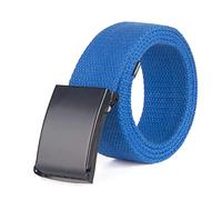LZTDSBX Ceintures, Ceinture Tactique de l'armée for Hommes, 3,8 cm de Large, Ceinture en Toile for Sports de Plein air, Ceinture en Toile(Blue,125)