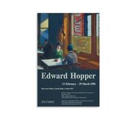 LZTEN Edward Hopper Print Chop Suey 1929 Affiche de musée moderne - Décoration murale - Bleu et orange - Sans cadre - 60 x 90 cm