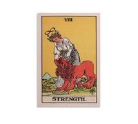 LZTEN Impression sur toile vintage avec carte de tarot de divination, astrologie et étoiles, décoration murale, sans cadre, 30,5 x 45,7 cm