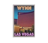 LZTEN Wynn Las Vegas Poster de voyage ou toile de style rétro vintage Art déco 30,5 x 45,7 cm