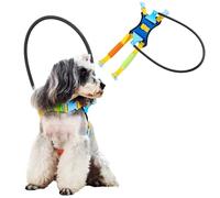 LZTET Collier Pare-Chocs pour Chiens Aveugles,Collier De Protection Anti-Collision RéGlable Animaux Compagnie,pour Renforcer La Confiance des Malvoyants Petite Et Moyenne Taille(L,Black)