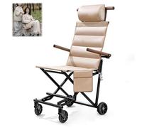 LZTET Fauteuil Roulant Pliant LéGer,pour Le Voyage,Aide à La Mobilité LéGèRe Et Portable,Fauteuil Pliable LéGer Adultes,IdéAl Les Voyages L'Utilisation Quotidienne,Capacité De Charge 100kg(B)
