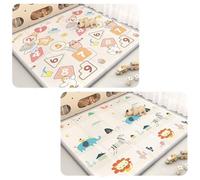 LZTET Tapis De Jeu pour BéBé,Souple ImperméAble Et RéVersible,Pliable éPais,Facile à Nettoyer,IdéAl Chambre d'enfant Ou Salle Jeux(200 * 180 * 1cm,E)