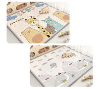 LZTET Tapis De Jeu pour BéBé,Souple ImperméAble Et RéVersible,Pliable éPais,Facile à Nettoyer,IdéAl Chambre d'enfant Ou Salle Jeux(200 * 150 * 1.5cm,C)
