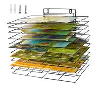 Lzttyee Séchoir à peinture pour salle de classe - Petit égouttoir pour art mural avec 12 étagères amovibles pour salles de classe et studios d'art (12 étagères)