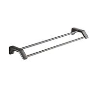 LZTY Acier Inoxydable Deux Barres Barre de Serviette Tige Simple Mural Barre Porte Serviette 3M Auto-Adhésif Finition polie étagère Serviette pour Salle de Bain Cuisine etcA-80cm(31inch)