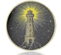 LZWIN Médaillon lumineux dans les profondeurs de la sobriété - Illuminating The Path Through Darkness AA Médaillon de récupération attentionné Cadeau de sobriété