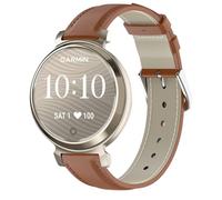 Lzwldan Bracelet de montre en cuir compatible avec Garmin Lily 2, 14 mm, bracelet de rechange en cuir véritable souple pour Garmin Lily 2/Lily 2 Classic/Active pour homme et femme