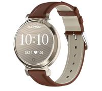 Lzwldan Bracelet de montre en cuir compatible avec Garmin Lily 2, 14 mm, bracelet de rechange en cuir véritable souple pour Garmin Lily 2/Lily 2 Classic/Active pour homme et femme