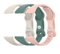 Lzwldan Lot de 3 bracelets de montre fins en silicone, 20 mm 22 mm à dégagement rapide, bracelet de sport souple de remplacement pour poignets pour femmes et hommes