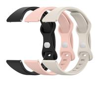 Lzwldan Lot de 3 bracelets de montre fins en silicone souple à libération rapide pour homme et femme 18 mm, 19 mm, 20 mm, 22 mm