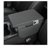 LZWLZW Accoudoir Couverture pour Fiat Abarth 500C Convertible 595 Pista 750 Grand Siena, Console Central Housse Cuir Protection Imperméable Cuir Housse d'accoudoir Accessoire,Grey
