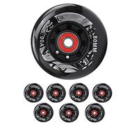 LZXBC Roues de Roller 72mm/76mm/80mm 90A,8Pcs Roues de Remplacement pour Patins à Roues Alignées76mm
