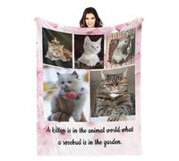 LZXSXZ Couverture personnalisée avec Photo pour Animal de Compagnie, couvertures personnalisées, Cadeaux Souvenirs danniversaire, Couverture personnalisée avec Texte Photo, couvertures en Flanelle
