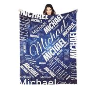 LZXSXZ Couverture personnalisée - Plaid Personnalisé Nom et Texte Couverture - Couverture Personnalisée avec Nom - Couverture PersonnaliséE pour Papa, Maman, Amis Ou Amoureux Cadeau pour Noël