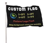 LZXSXZ Drapeau Personnalisé, BannièRe Jardin de Drapeau Personnalisé Simple Face Impression de Votre Conception/Logo/Image/Mots, Entreprise bannière Personnalisation(sans mât)