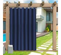 LZXSXZ Rideaux d'extérieur, 1 panneau, occultant, taille personnalisée, 24 couleurs, imperméable, pare-soleil, brise-vue pour balcon, terrasse, pergola, porche