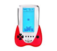 LZYCH Console de Jeux Block Jeux de Réflexion Intégrés Double Mode d'alimentation Rétroéclairage Bleu Batterie puissante Jeux électroniques Portables Jouet Rétro Nostalgique/Cadeau de Noël (Rouge)