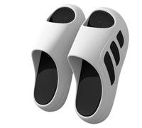 LZYCJL Chaussons pour Hommes, toboggans avec Un Sens de portée, Slip épais, Chaussons de Plage Cool pour Hommes(Blanc,44-45)