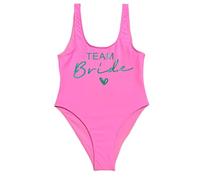 LZYCJL Maillot de Bain Une pièce pour Femmes mariées, Maillot de Bain pour la fête de Jeune Fille de l’équipe mariée, Mariage de fête(Rose-B,as4,Alpha,m,Regular,Regular)