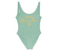 LZYCJL Maillot de Bain Une pièce pour Femmes mariées, Maillot de Bain pour la fête de Jeune Fille de l’équipe mariée, Mariage de fête(Vert-B,as4,Alpha,jaspo_l,Regular,Regular)