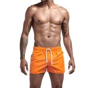 LZYCJL Short de Planche pour Hommes Été Mode Plage décontractée Pantalons Courts Short de Surf Shorts de Sport Short de Course Short de Cyclisme(Orange,as4,Alpha,x_l,Regular,Regular)
