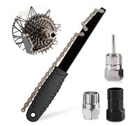 LZYDKH Fouet à chaîne de vélo avec extracteur de couronne dentée et extracteur universel, Cassette Lockring Tool Extracteur de pignon de vélo Cassette Outil pour compartiment cassette et couronne à