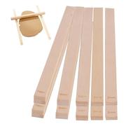 LZYDKH Lot de 10 plaques en bois - Outil de poterie - Accessoires de poterie - Baguettes de guidage en bois à pâtes - Entretoises - Mâchoires pour les ateliers de poterie et les bricoleurs - 5 tailles
