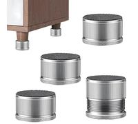 LZYDKH Lot de 4 pieds de meubles réglables en hauteur - Pieds autocollants - Hauteur réglable de 2,3 à 3,9 cm - Pieds en métal pour meubles - Convient pour tables, armoires, machines à laver