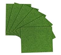 LZYDKH Lot de 6 tapis de gazon artificiel - Décoration - Gazon artificiel miniature - Pour bricolage et décoration - 25 x 20 x 0,5 cm
